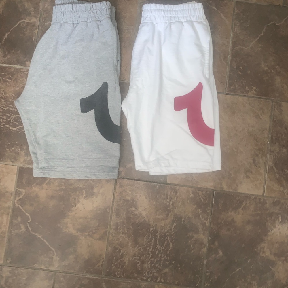 True religion shorts and 2 polos if you buy